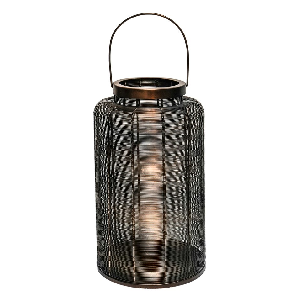 image 1 of Hampton Copper Woven Metal Lantern Copper