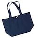 image 2 of Westford Mill Organic Marina Tote Shopping Bag (20L) (Pack of 2) - French Navy - One Size Blue