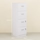 image 5 of HOMCOM File Cabinet with 4 Drawers for Home Office, Vertical Filing Cabinet with Lock, Adjustable Hanging Bar for A4 and Letter Size, Ash Wood-Effect