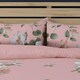 image 5 of Flower Complete Bedding Set Duvet Cover Set Pillowcase Fitted Sheet | Pink | King