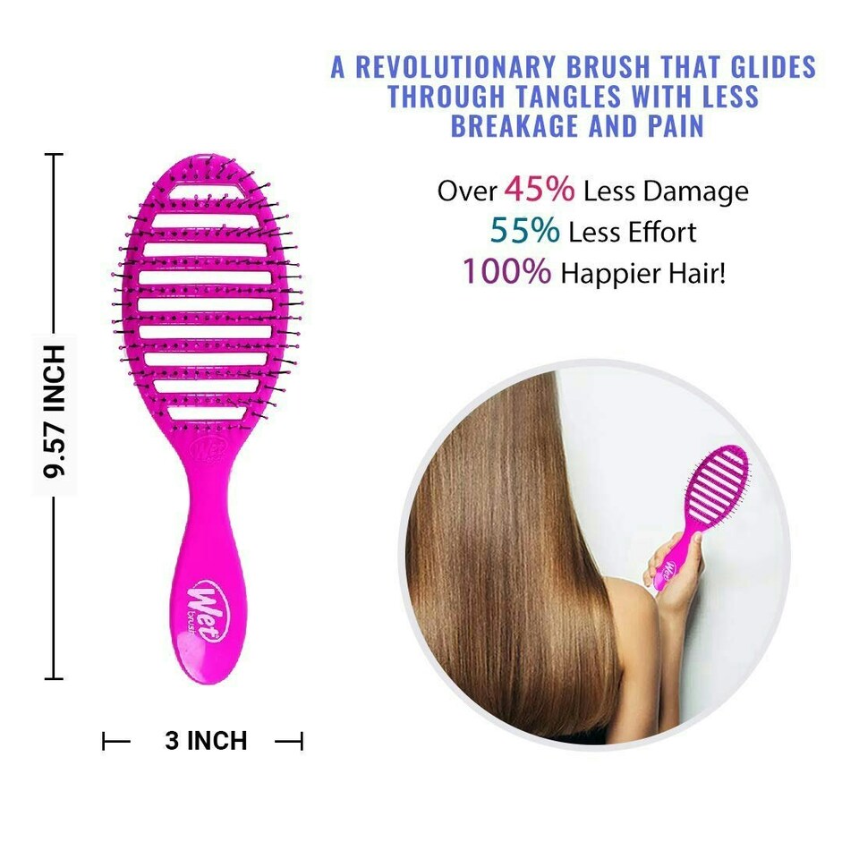 image 1 of WetBrush Speed Dry Detangler, Heatflex Bristles, Purple
