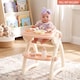 image 5 of BiBi Doll Baby Doll High Chair Feeding Set Nursery Toy Peach Cream Role Play Accessories