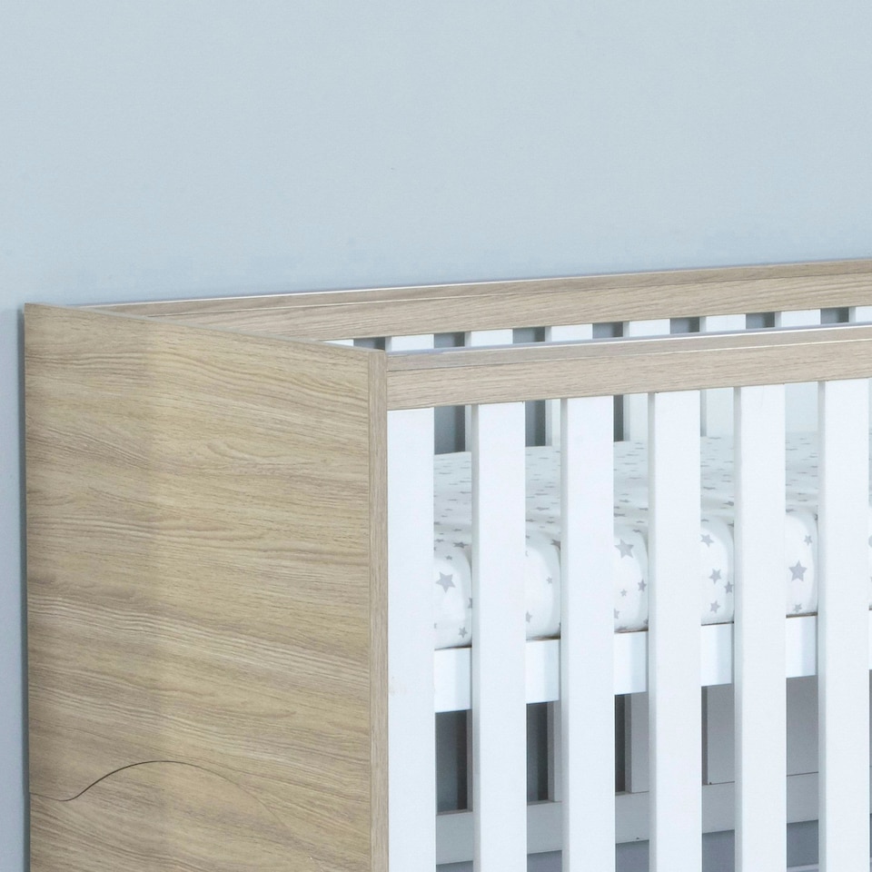 image 1 of Babymore Veni 3 Piece Room Set - Oak White