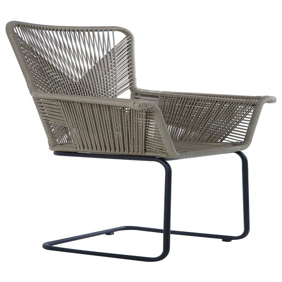 image 1 of Interiors by Premier Rattan Effect Chair, Easy to Clean Outdoor Chair, Arm & Backrest Rattan Armchair, Eco-friendly Rattan Chair