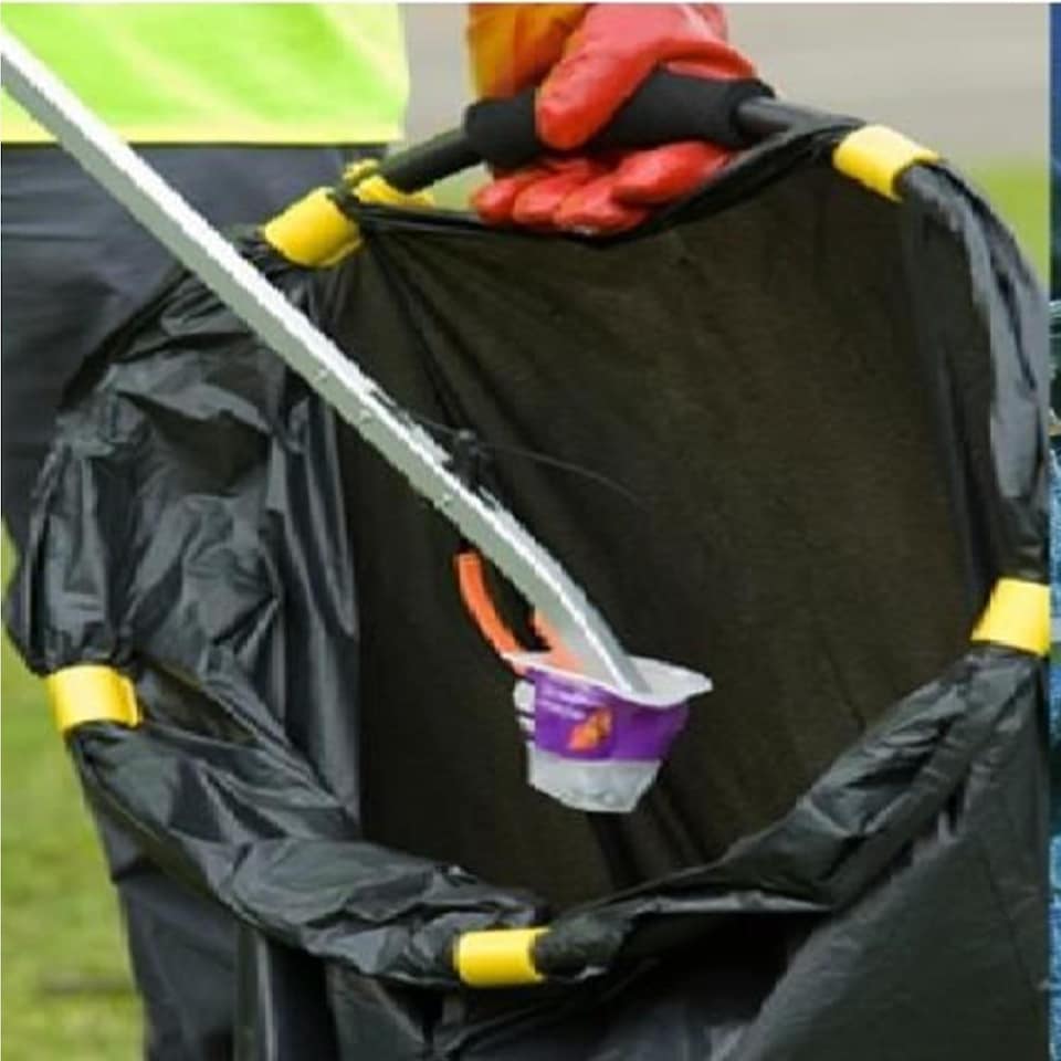 image 1 of Handy Hoop Ring Sack Bin Refuse Garbage Bag Holder