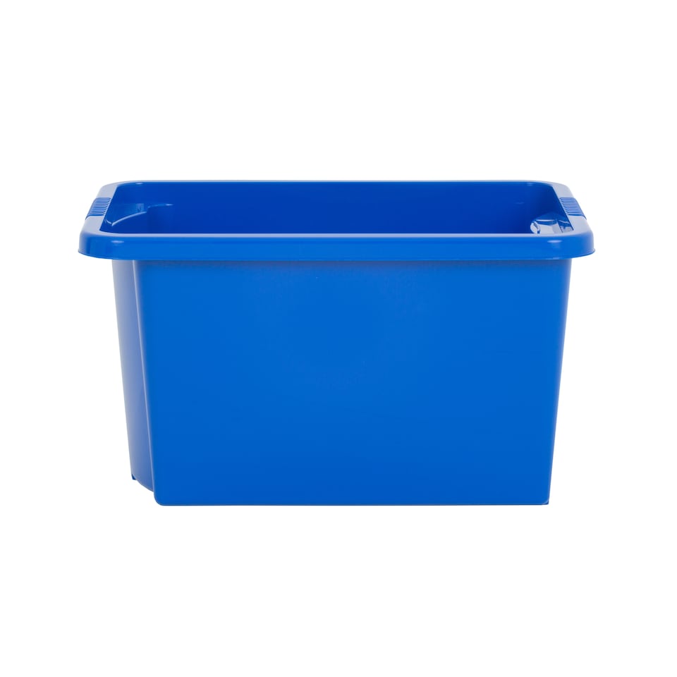 image 1 of Wham Stack & Store 4 x 30L Plastic Storage Boxes | Blue | 4