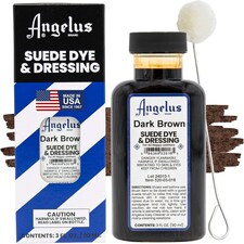 Angelus Suede Dye and Dressing - Restore and Protect Delicate Suede 3oz | Brown | Dark Brown