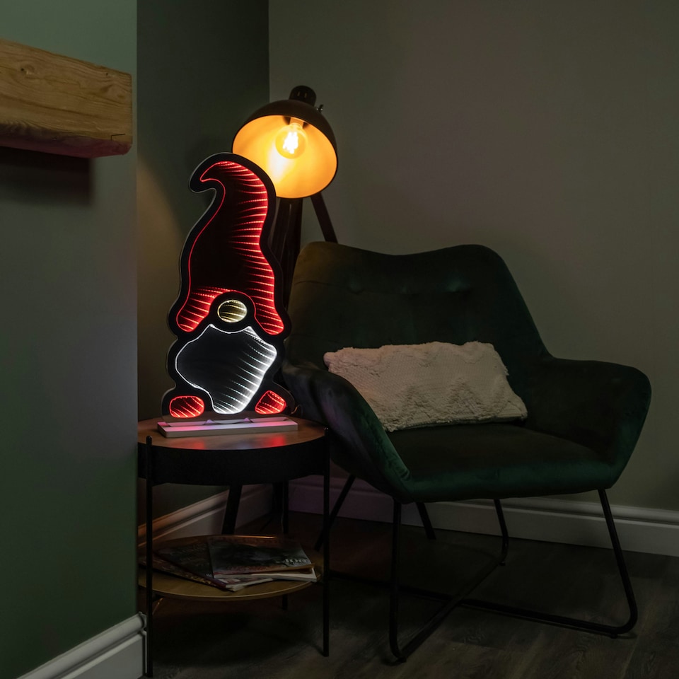 image 1 of 60cm Light up Christmas Gonk Infinity Decoration with Multi-Coloured LEDs