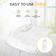 image 2 of MONHOUSE Premium Soft Fleece Electric Blanket - Heated Under Blanket - Detachable Controller & Machine Washable - 3 Heat Settings - King Size 137x165cm - White