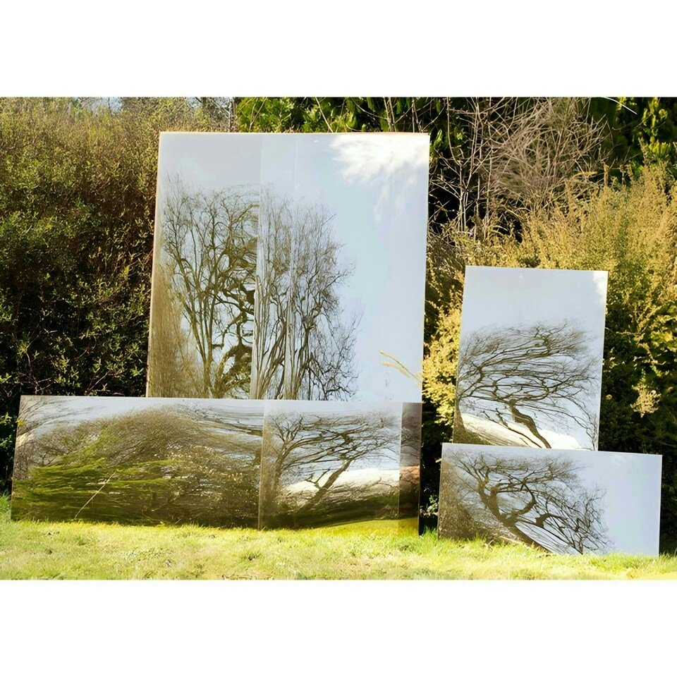 image 1 of Primrose Acrylic Gold Rectangular Garden Illusion Mirror 180cm x 44cm