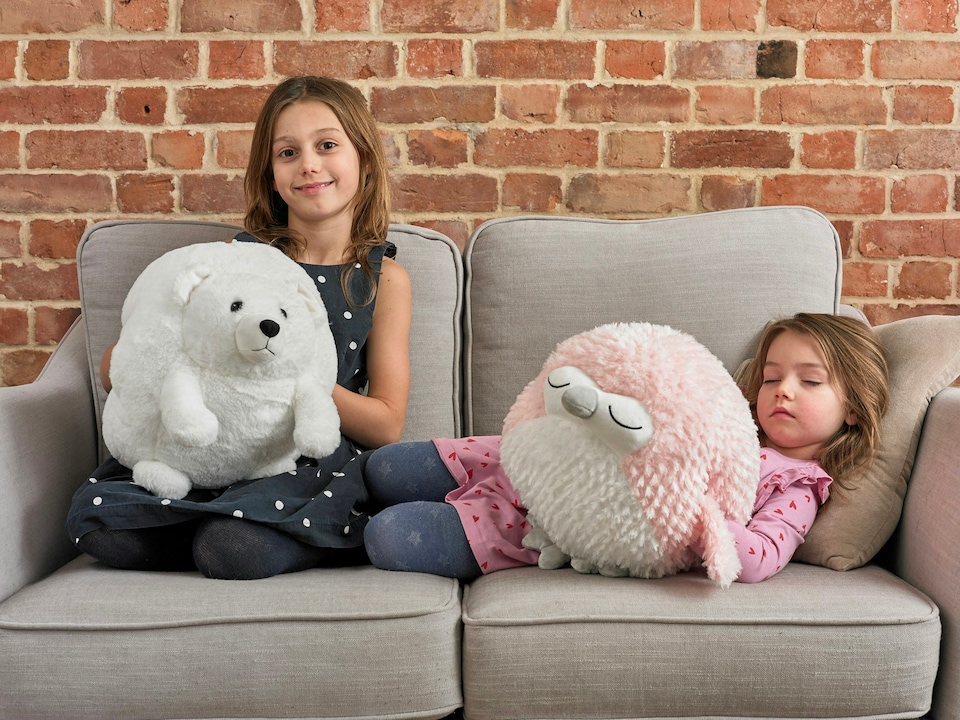 image 1 of Soft Cuddly Giant Handwarmer Cozy Polar Bear
