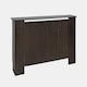 image 5 of OHS Ribbed Medium Radiator Cover Slatted Engineered Wood | Brown | Dark Brown Wood