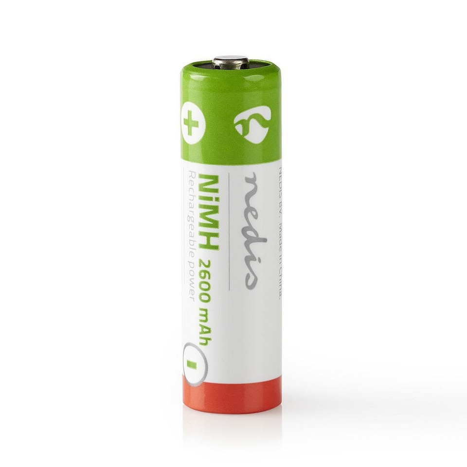 image 1 of Nedis 4 Pack AA 1.2V Rechargeable NiMH Battery - 2600 mAh