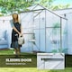 image 6 of Outsunny 6 x 2.5ft Polycarbonate Greenhouse Aluminium Green House