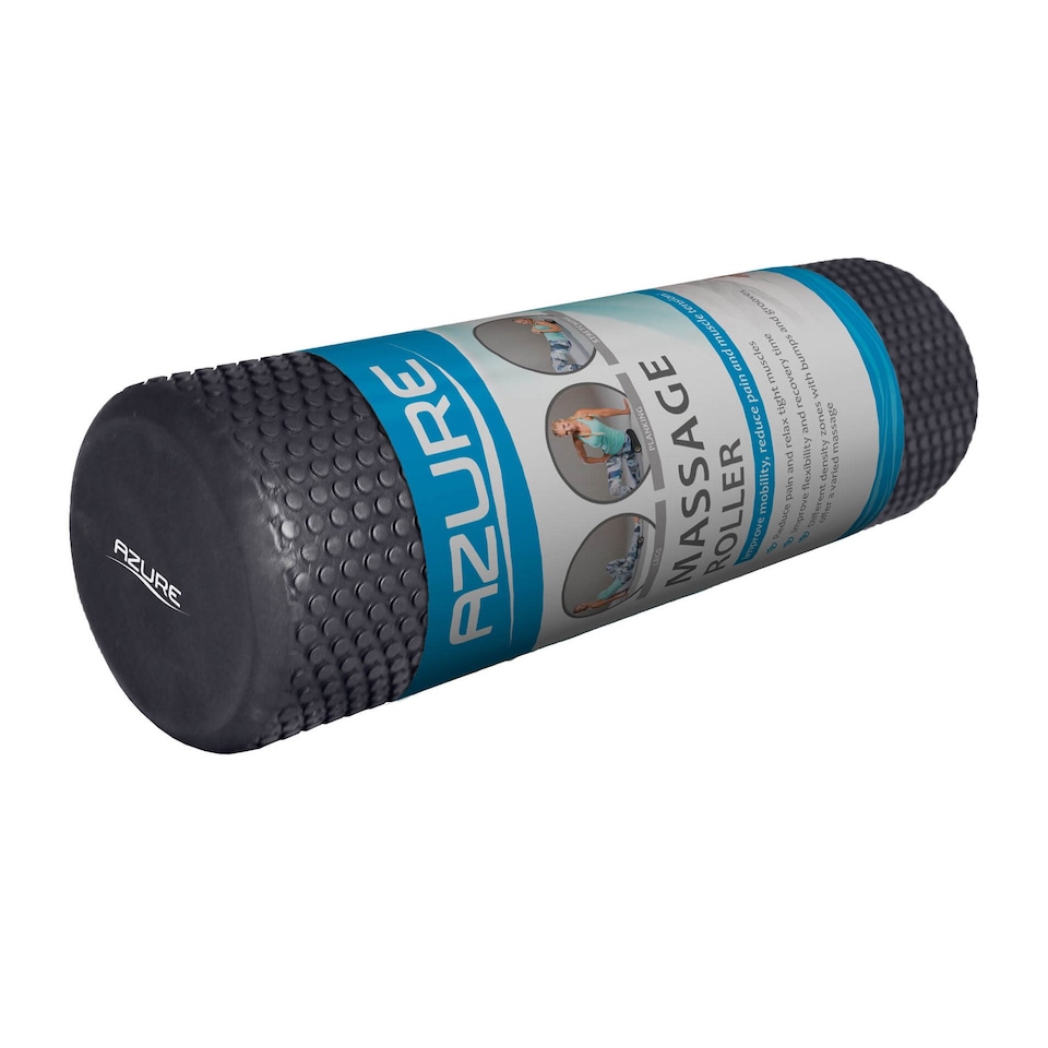image 1 of Azure Foam Roller - Compact Non-Slip Foam Roller 29.5 x 9.5 cm (Blue) | Multi | Blue | One Size