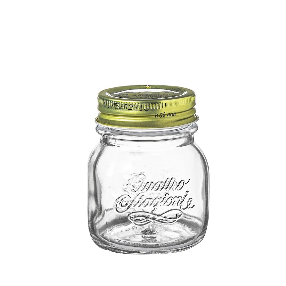 image 1 of Bormioli Rocco Quattro Stagioni Glass Storage Jars - 150ml - Pack of 3