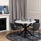 image 4 of Heaven Round Dining Table with White Polished Marble Top