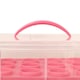 image 6 of Oypla Pink 3 Tier 36 Cupcake Plastic Carrier Holder Storage Container Pink