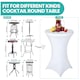 image 2 of 1pc Cocktail Spandex Tablecloth, Table Cover with Leg Pockets - 32" Round