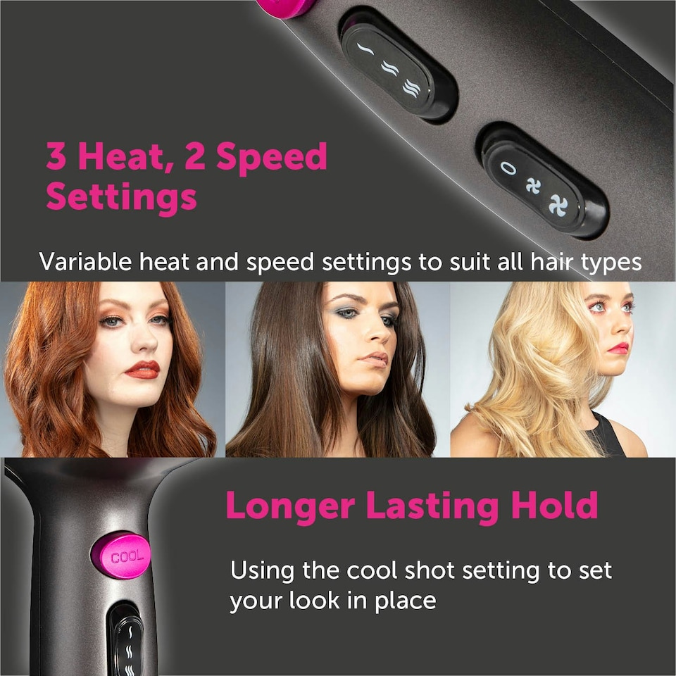 image 1 of Carmen C81072 Neon 2000W Hair Dryer Set Graphite