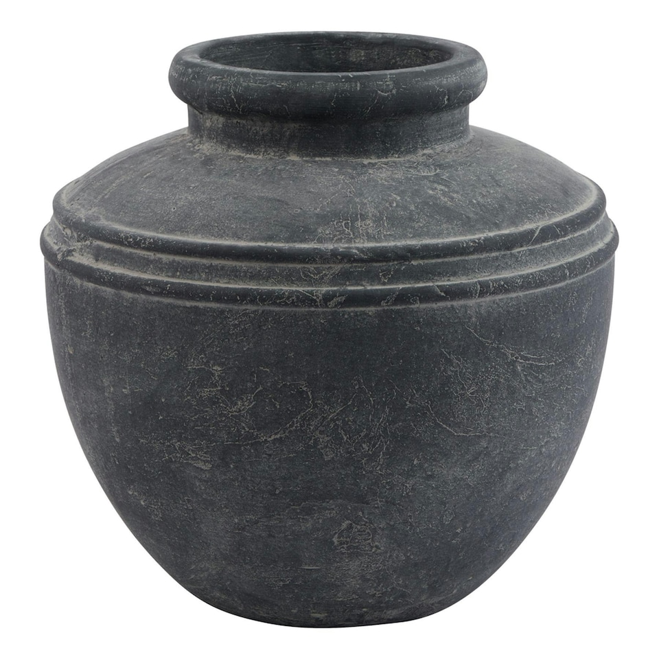 image 1 of Hill Interiors Amalfi Water Pot - Grey - 30cm x 31cm x 31cm