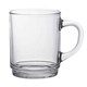 image 4 of Duralex Versailles Glass Coffee Mugs - 260ml Cups for Tea, Hot Drinks - Clear - Pack of 6 | Clear | Clear