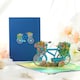 image 5 of Bicycle with Flower Baskets 3D Pop Up Greeting Card