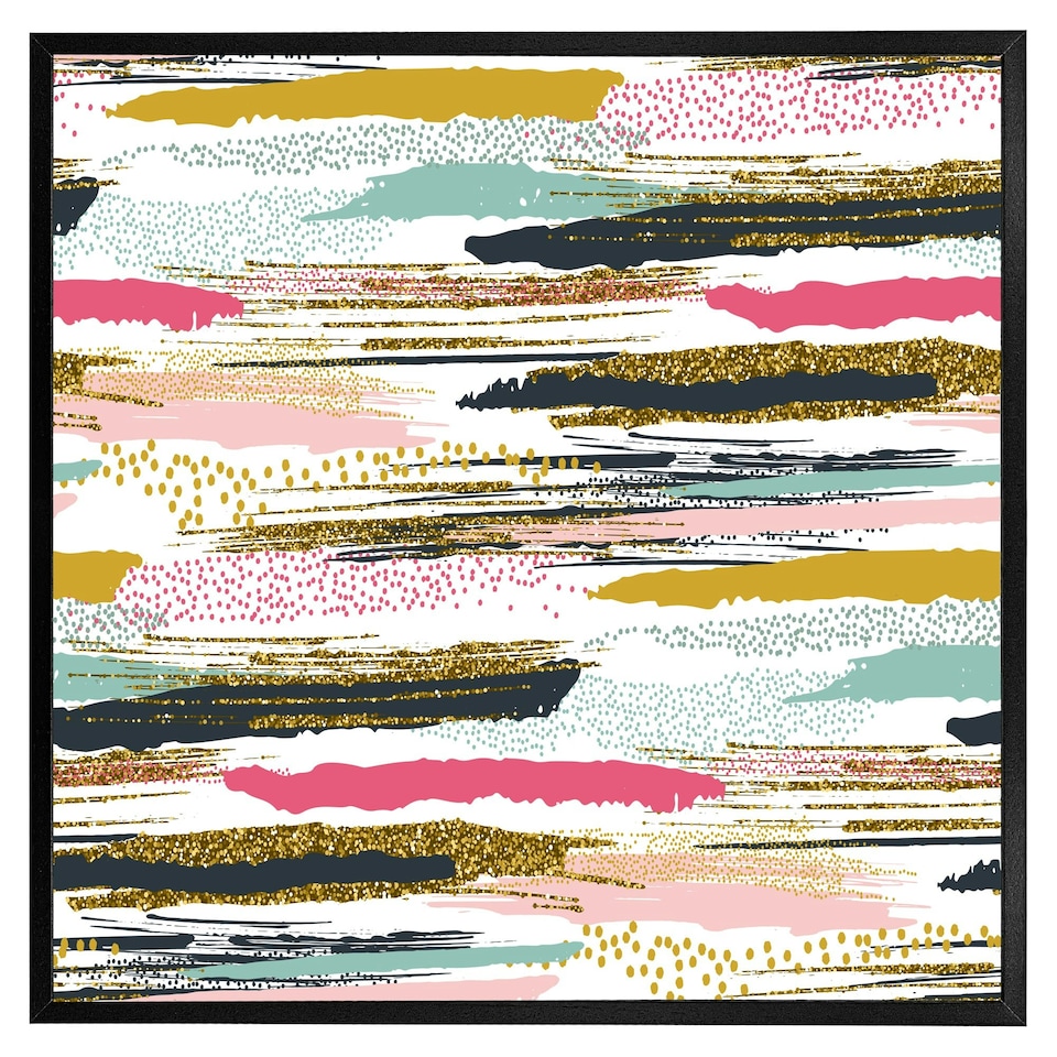 image 1 of Coloured stripes & spots (Picture Frame) Grey | M