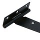 image 7 of 10in / 250mm Heavy Duty T Tee Hinges For Shed + Garden Gates Black Finish 6pc Black