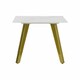 image 5 of Small Side Table DKD Home Decor White Golden 60 x 60 x 48 cm N/A