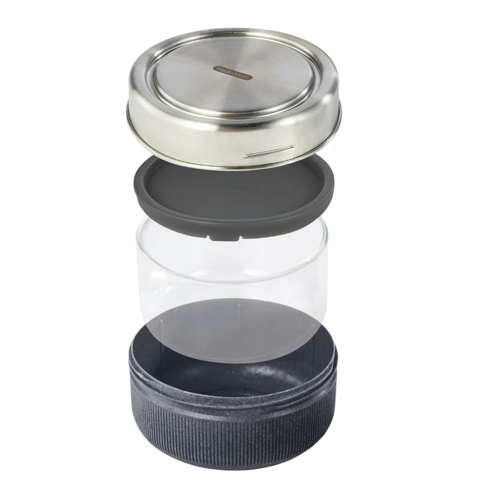 image 1 of Black + Blum Glass Bowl 750ml Lunch Box - Silver - One Size