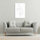 image 2 of Line Face drawing (Canvas Print) 77 x 51 x 4cm