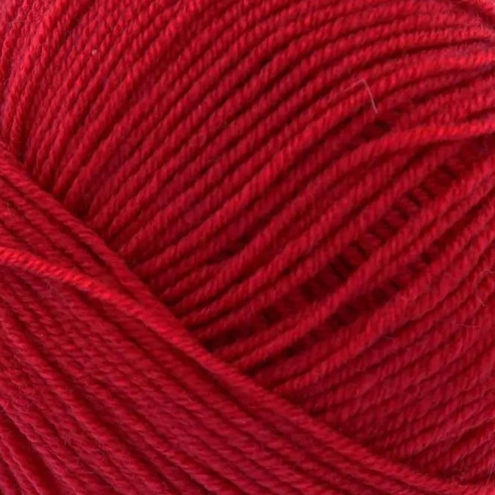 King Cole Red Luxury Merino DK Yarn (Value Pack 12 x 50g Balls) For Crochet, Knitting - 140m per ball