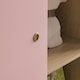image 6 of Junior Vida Neptune 1 Door Wardrobe 5 Shelves & Clothes Rail, Pink & Oak