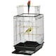 image 6 of PawHut 59cm Bird Cage with Openable Top, Stand, Tray, Handles, Feeding Bowls
