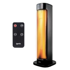Igenix IGHT020DB Oscillating Tower Heater with 3 Heat Modes, Black
