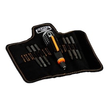 Bahco Ergo Screwdriver Interchangeable Blade Set, 7 Piece - Multi Colour - One Size