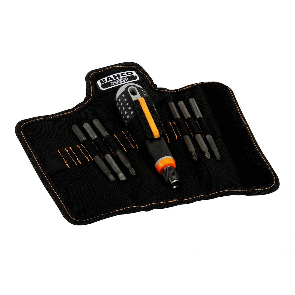 Bahco Ergo Screwdriver Interchangeable Blade Set, 7 Piece - Multi Colour - One Size