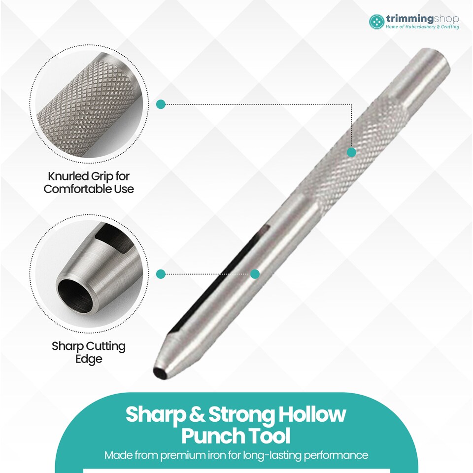 image 1 of 1mm Steel Hollow Punch Leather Hole Puncher For Piercing Holes