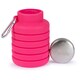 image 3 of Trespass Vavo Foldable Silicone Water Bottle | Pink | Flamingo Pink | 1