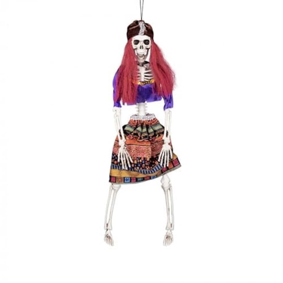 Skeleton Fortune Teller Halloween Hanging Prop Decoration 40cm