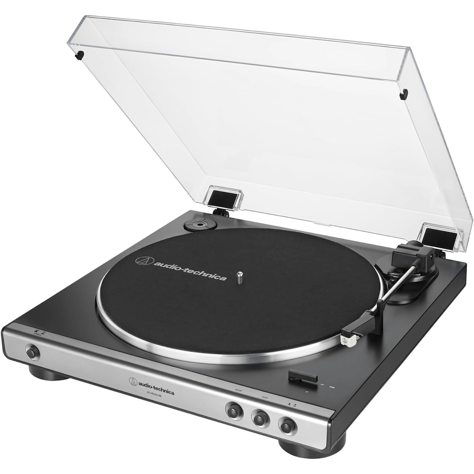 image 1 of Audio Technica AT-LP60XUSB Black Fully Automatic Belt-Drive Turntable Analog and USB