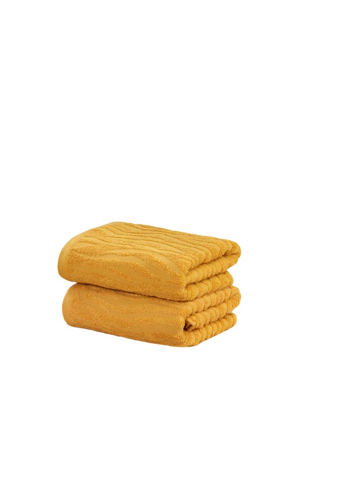 image 1 of Safari Cotton Luxury Towels Soft and Absorbent | Yellow | Face cloth