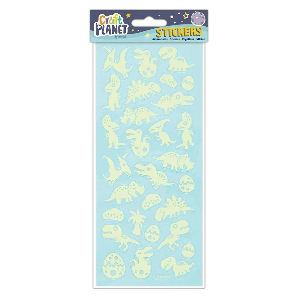 Fun Stickers - Glow In The Dark - Dinosaurs