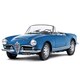 image 2 of Italeri Alfa Romeo Giulia 1600 Spider Classic Car Model Kit Scale 1-24