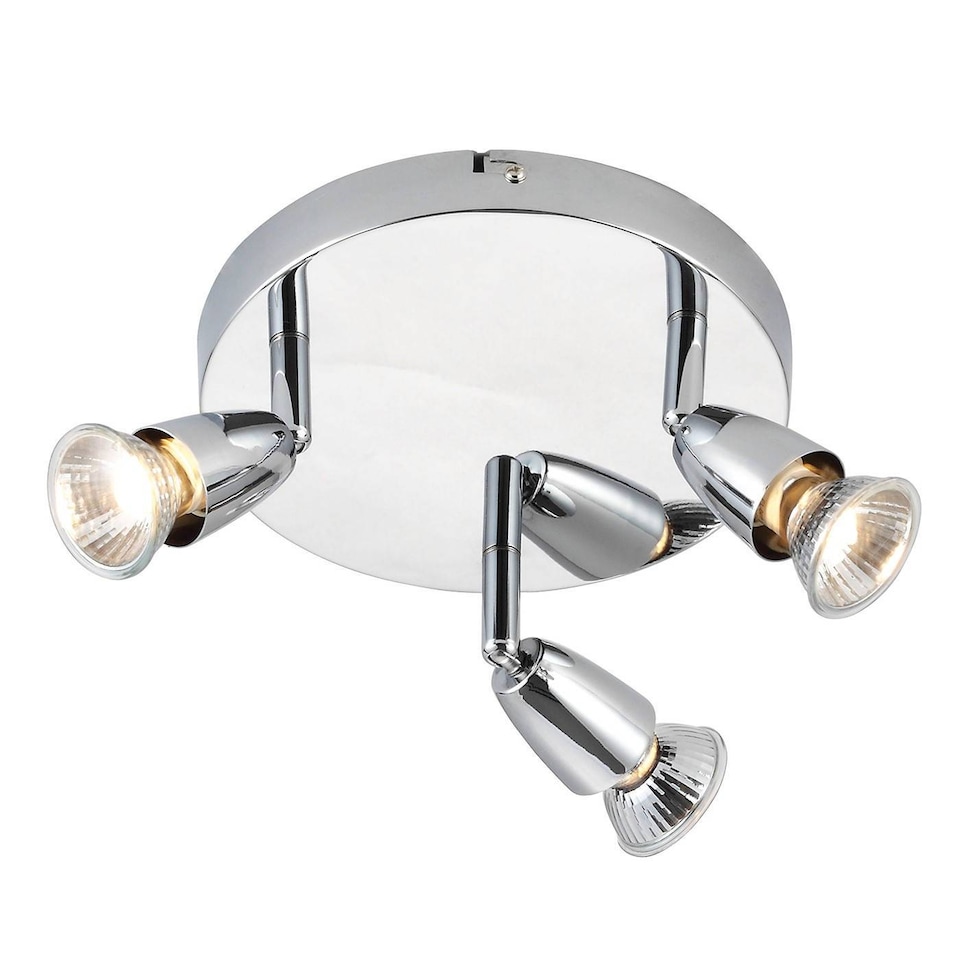 image 1 of Amalfi 3 Light Adjustable Spotlight Chrome, GU10