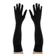 image 1 of Long Black Spandex Gloves | Black | 6