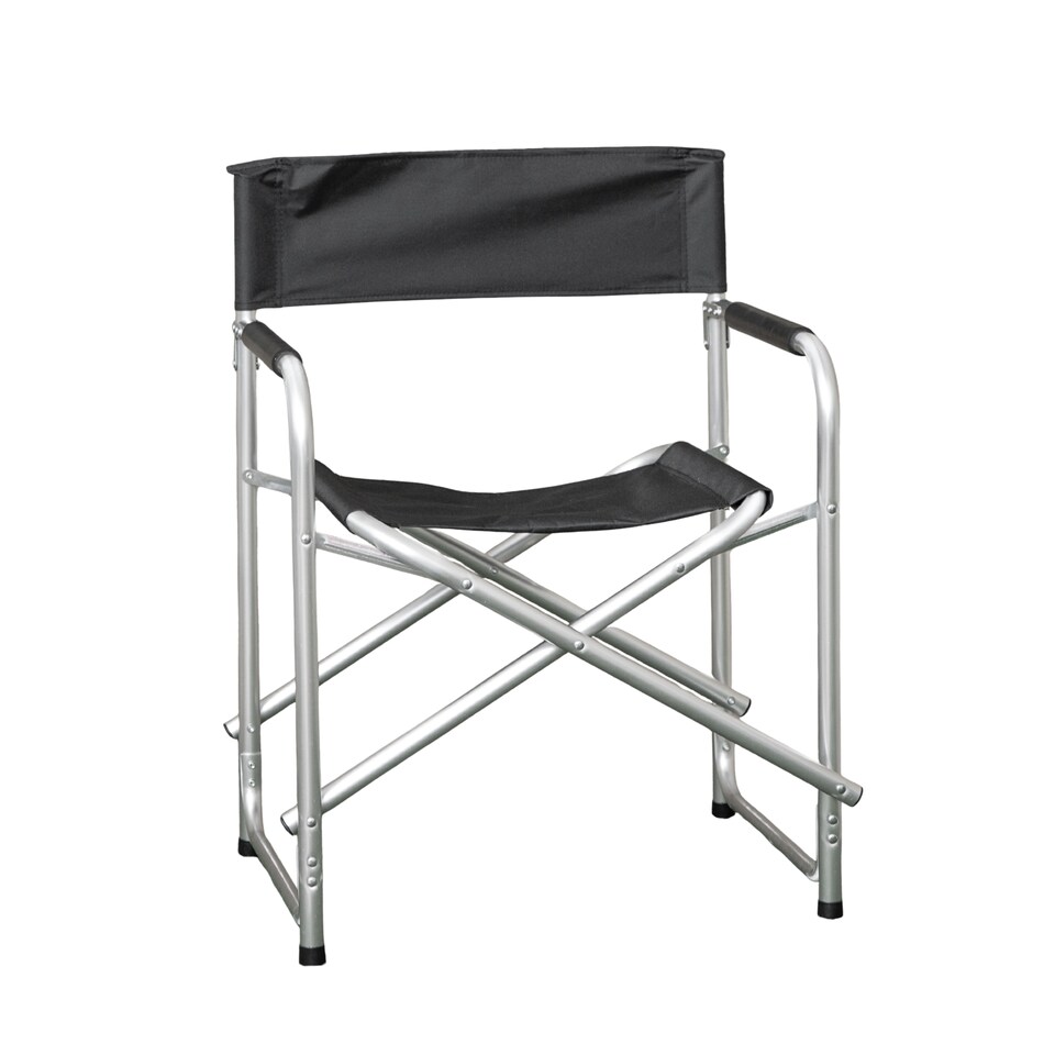 image 1 of Aluminium & Canvas Directors Garden. Camping Chair in Black