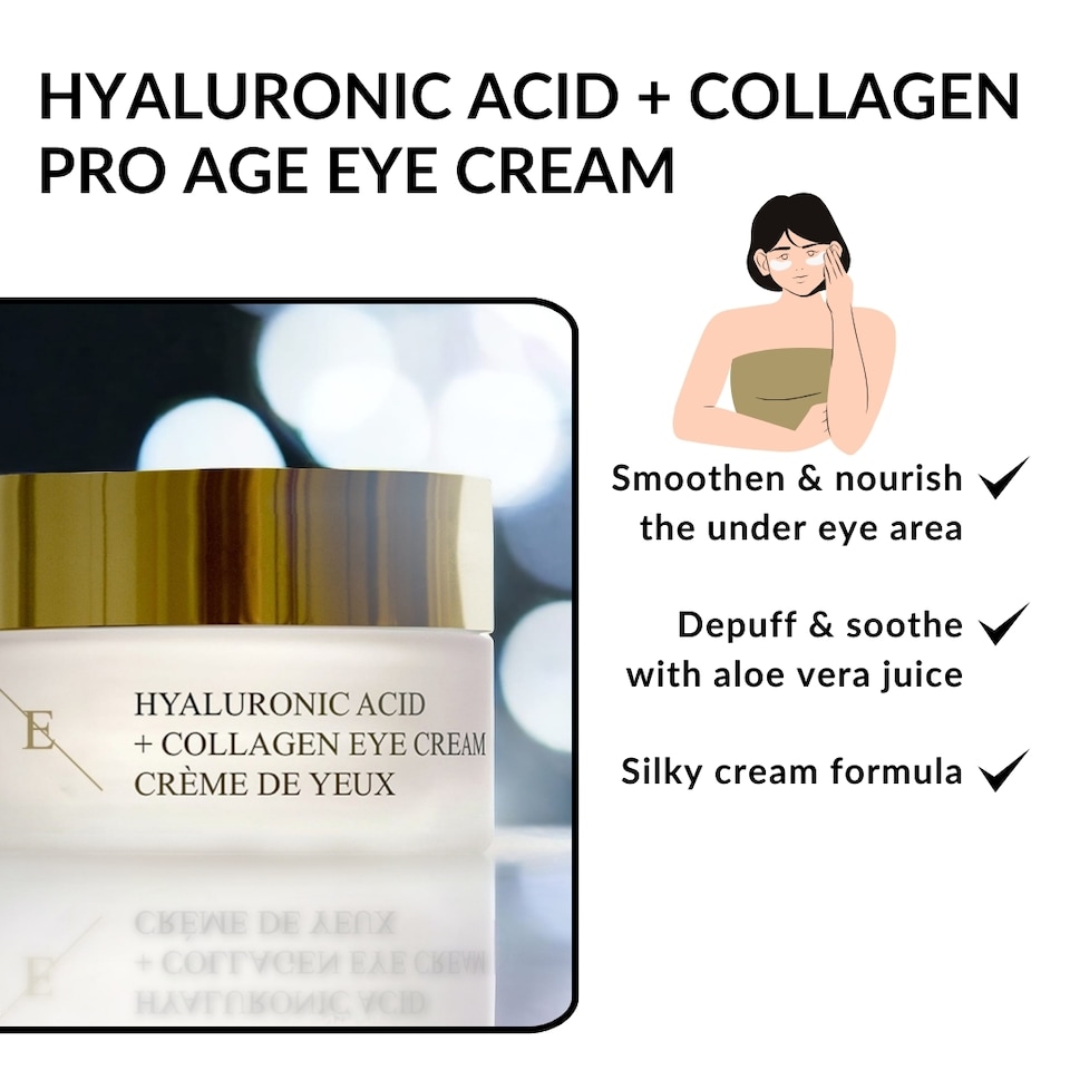 image 1 of Erth Skin London Hyaluronic Acid Collagen Pro Age Eye Cream 30ml