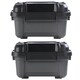 image 2 of 1 x 18 Litre Black Plastic Storage Bunker Trough Boxes/Tubs Ideal For DIY Use Complete With Lid Black